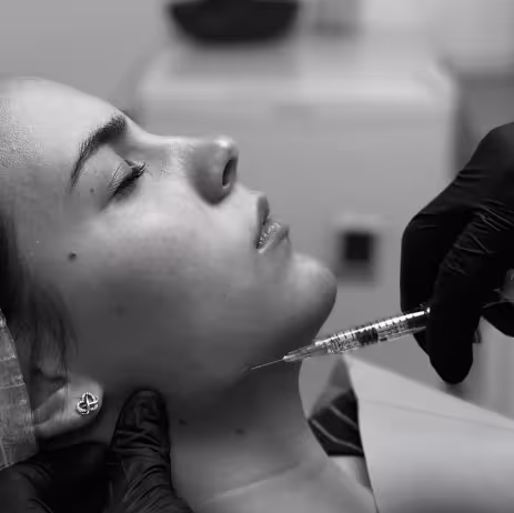 Tratamiento de marcación mandibular en clínica
