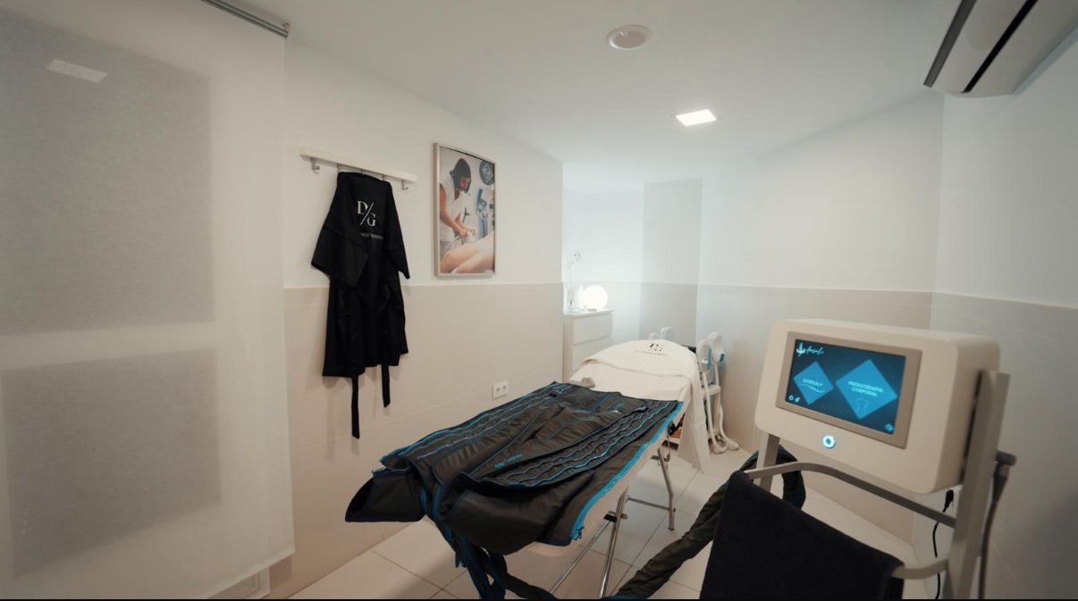 Antes y después de presoterapia
